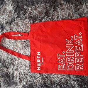 New North Italia Red White Logo Reusable Tote